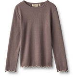 Wheat Plum Truffle Bluse Elsie