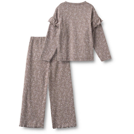 Wheat Purple Plum Paisley Sett T-Shirt & Trousers Belinda