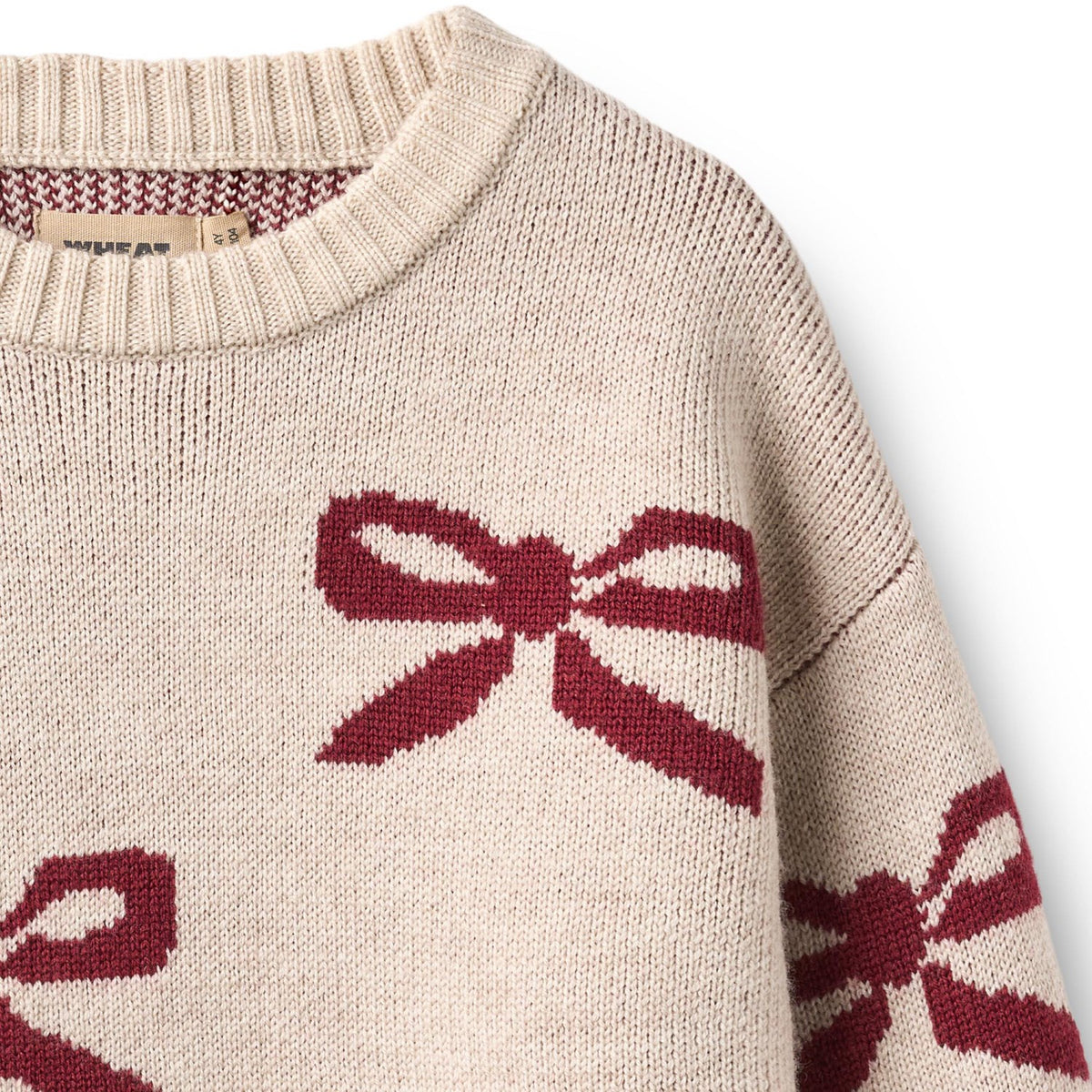 Wheat Eggshell Jacquard Pullover Bue