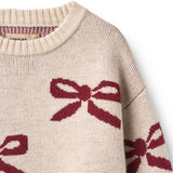 Wheat Eggshell Jacquard Pullover Bue