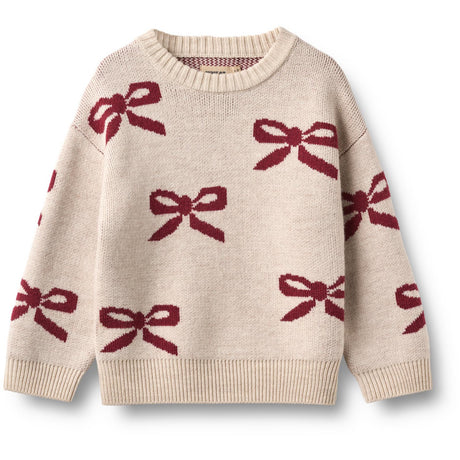 Wheat Eggshell Jacquard Pullover Bue
