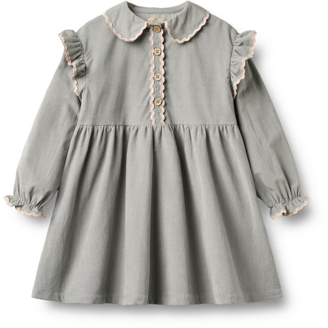 Wheat Slightly Blue Kjole L/S Alissa