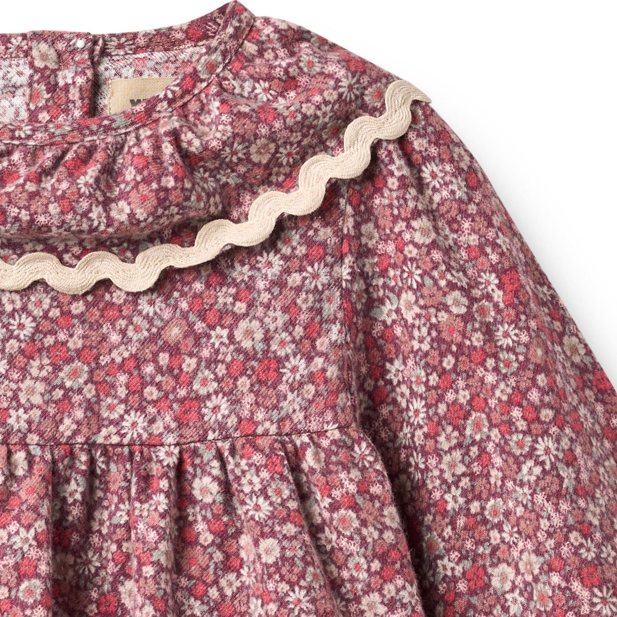 Wheat Grape Flowers Kjole L/S Halsbånd Elvira