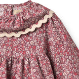 Wheat Grape Flowers Kjole L/S Halsbånd Elvira