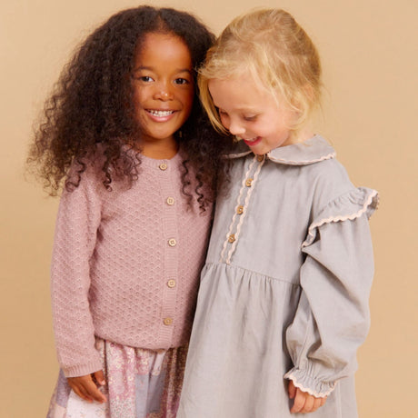Wheat Slightly Blue Kjole L/S Alissa