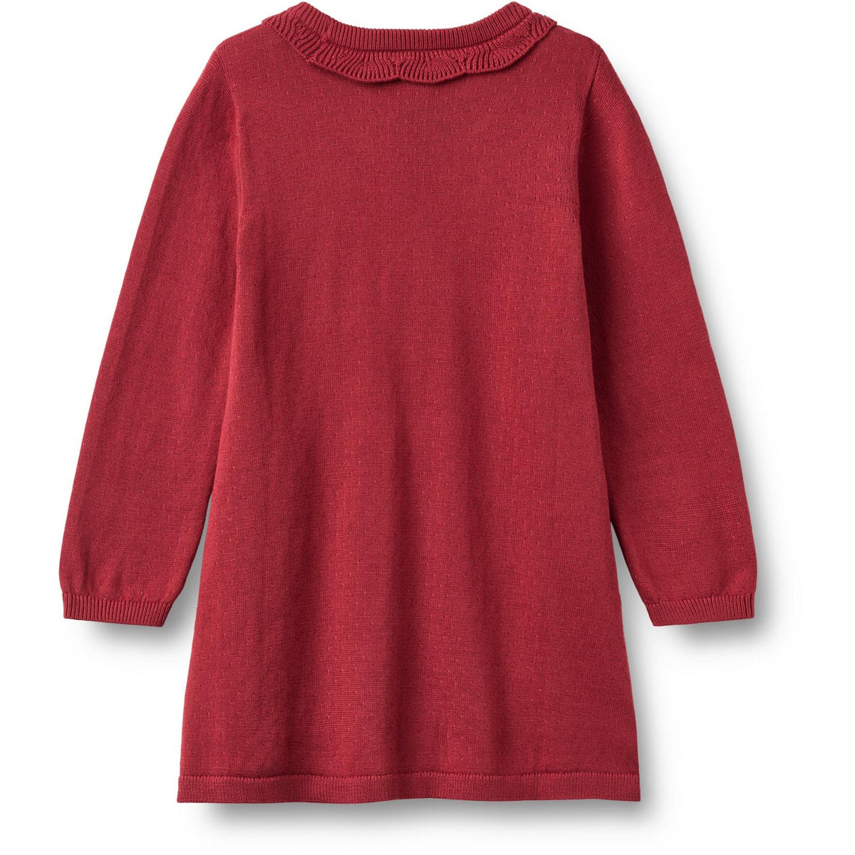 Wheat Red Cherry Strikk Kjole L/S Nannie