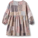 Wheat Patchwork Flowers Kjole L/S Herdis