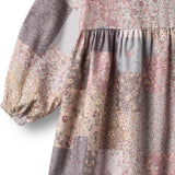 Wheat Patchwork Flowers Kjole L/S Herdis