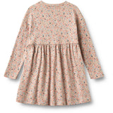 Wheat Grey Cloud Flowers Jersey Kjole L/S Emmy