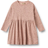 Wheat Dime Rose Small Flowers Jersey Kjole L/S Sessa