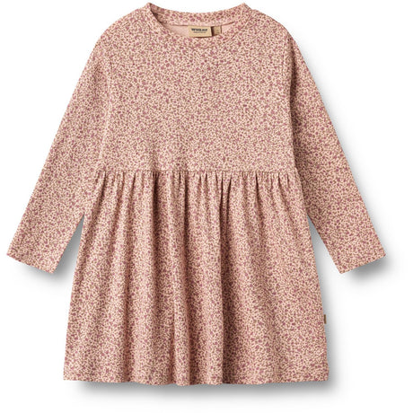 Wheat Dime Rose Small Flowers Jersey Kjole L/S Sessa