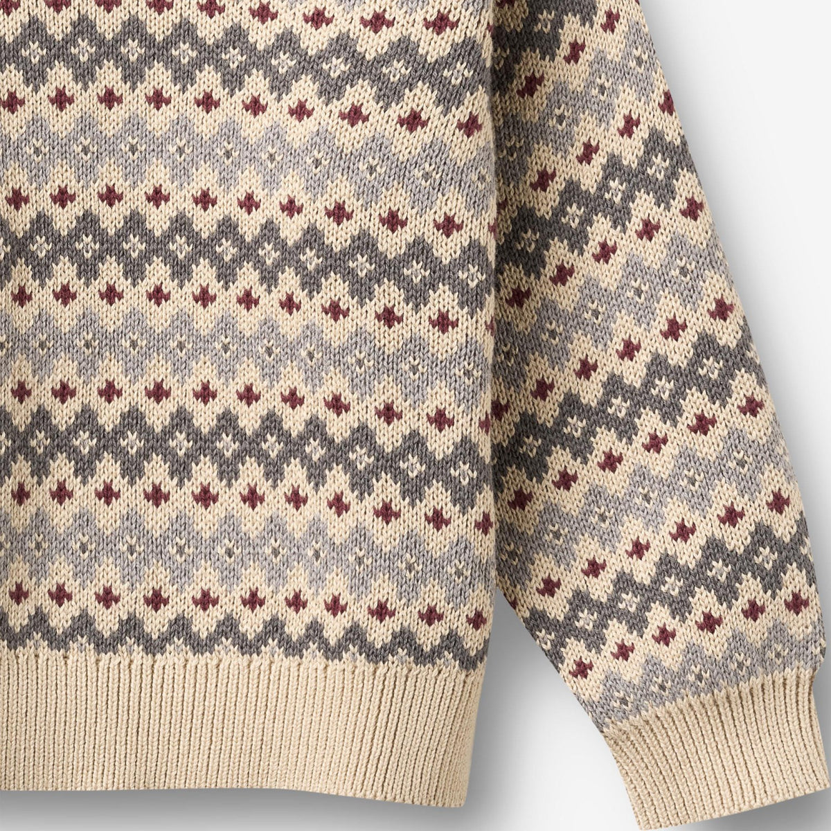 Wheat Flint Jacquard Pullover Harlow