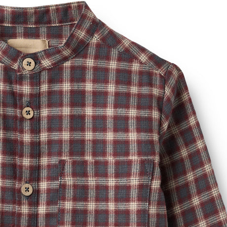 Wheat Blue Holiday Check Skjorte L/S Willum
