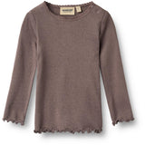 Wheat Plum Truffle Rib Bluse Reese