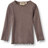 Wheat Plum Truffle Rib Bluse Reese