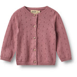 Wheat Warm Lilac Strikk Cardigan Maia