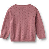 Wheat Warm Lilac Strikk Cardigan Maia