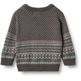 Wheat Dark Charcoal Jacquard Pullover Julius