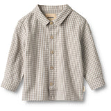 Wheat Greybrown Check Skjorte L/S Oscar