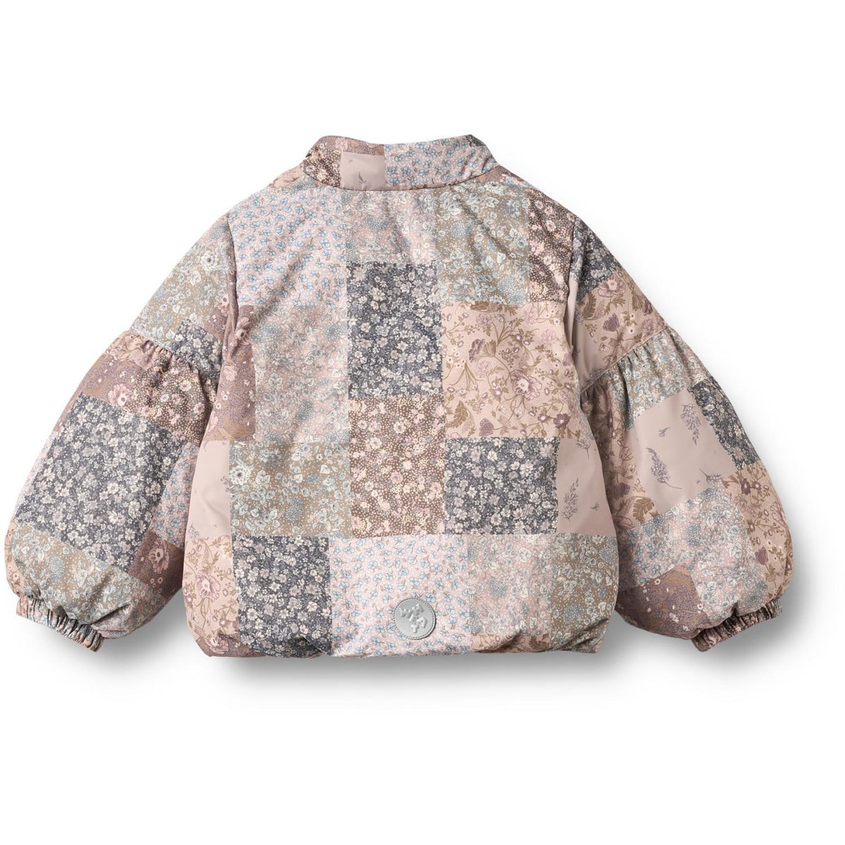 Wheat Patchwork Flowers Puffer Jakke Zallie