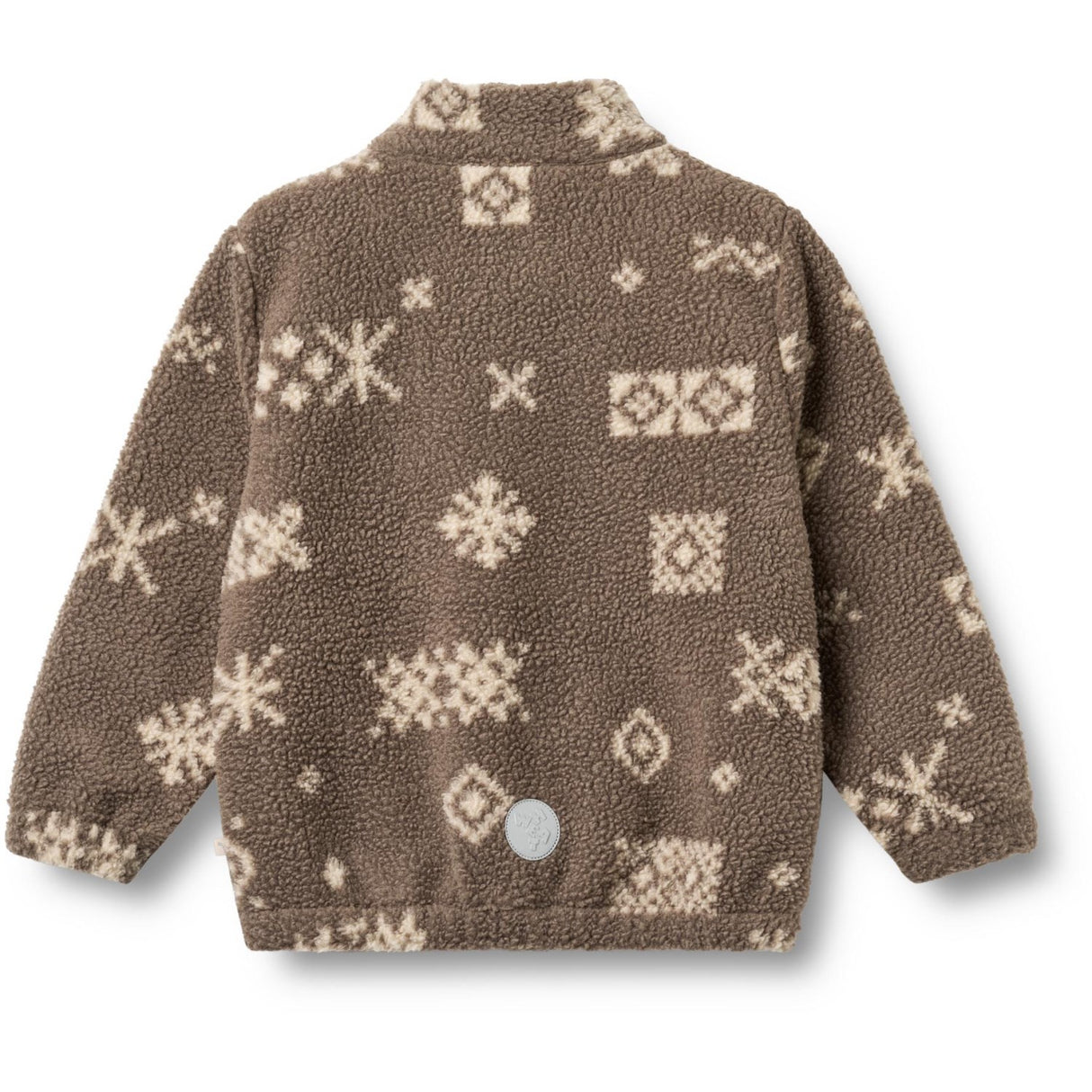 Wheat Dry Wood Jacquard Fleece Jakke Helge