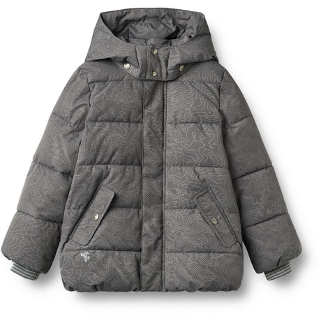 Wheat Dark Reflective Map Puffer Jakke Gael