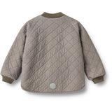 Wheat Brown Stripe Vendbar Thermo Jakke Lake