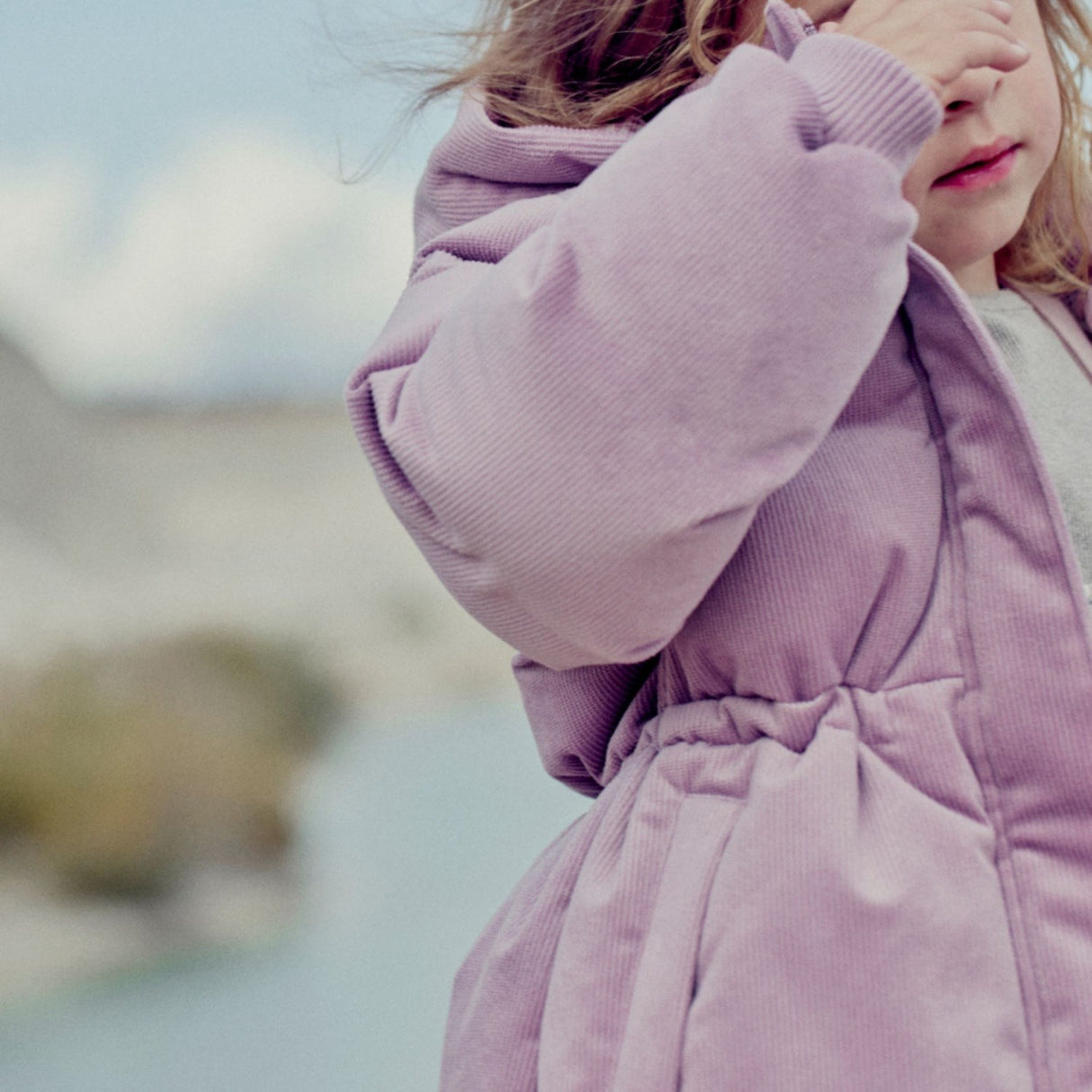 Wheat Lavender Puffer Jakke Eli