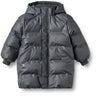 Wheat Greyblue Pu Puffer Jakke Coast