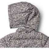 Wheat Dark Charcoal Flowers Puffer Jakke Eli