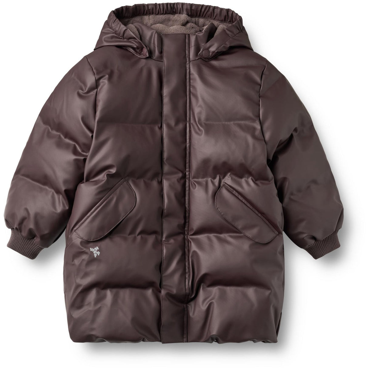 Wheat Chocolate Plum Pu Puffer Jakke Coast