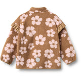 Wheat Warm Hazel Flowers Fleece Jakke Ellena