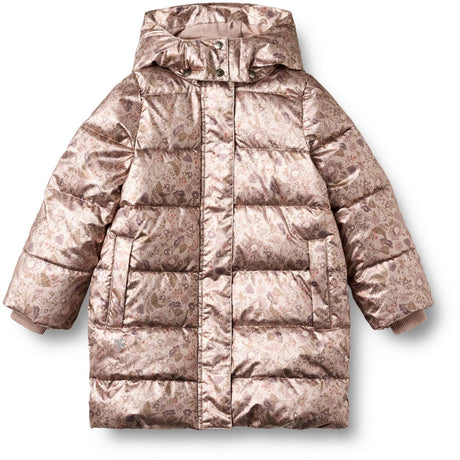 Wheat Golden Flowers Puffer Frakk Yrsa