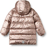 Wheat Golden Flowers Puffer Frakk Yrsa