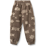 Wheat Dry Wood Jacquard Fleece Bukser Suun