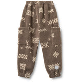 Wheat Dry Wood Jacquard Fleece Bukser Suun