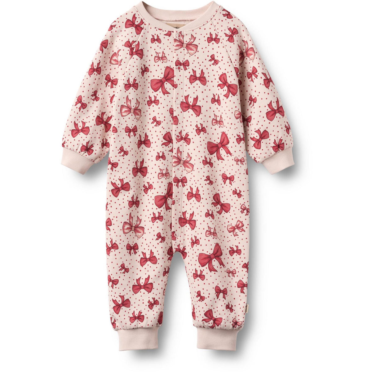Wheat Almond Peach Bows Buksedrakt L/S Lilo