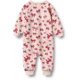 Wheat Almond Peach Bows Buksedrakt L/S Lilo