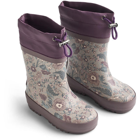 Wheat Soft Sand Flowers Rubber Støvler Thermo