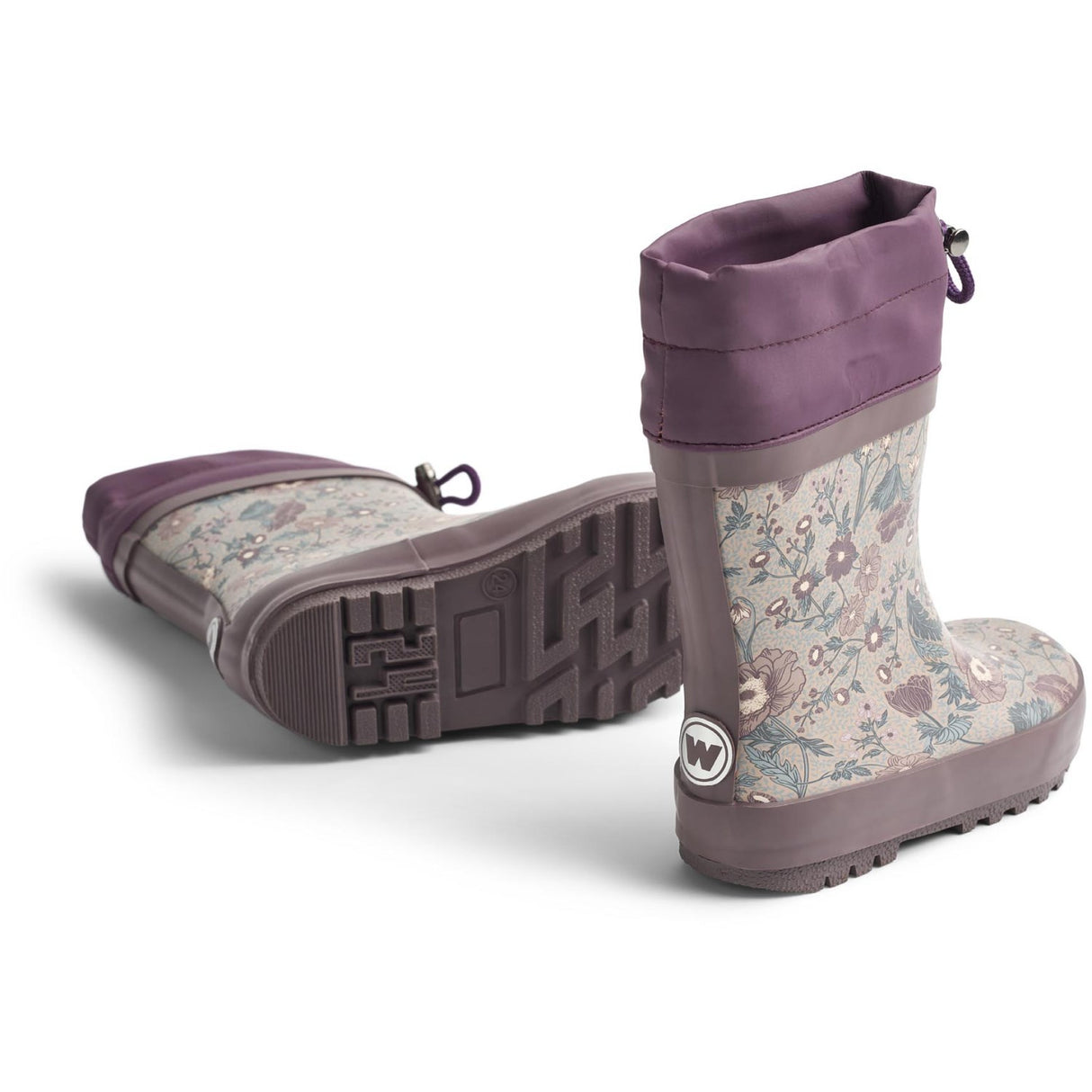 Wheat Soft Sand Flowers Rubber Støvler Thermo