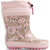 Wheat Dim Rose Flowers Rubber Støvler Thermo