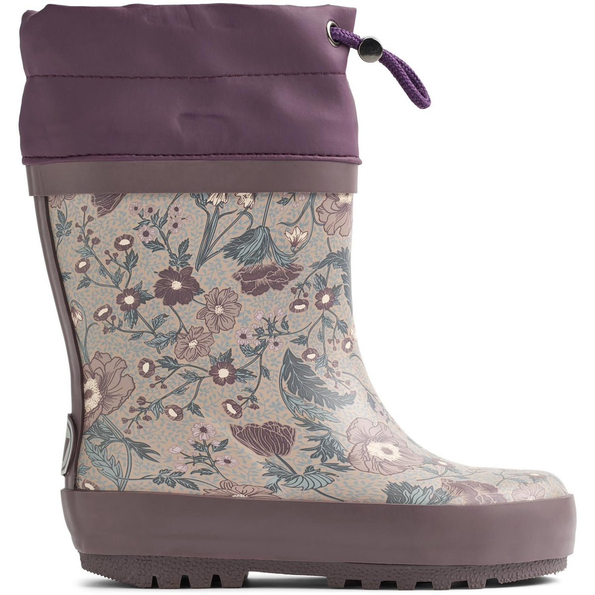 Wheat Soft Sand Flowers Rubber Støvler Thermo
