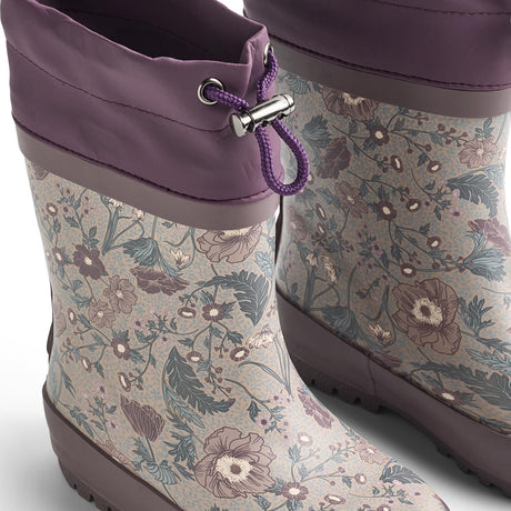 Wheat Soft Sand Flowers Rubber Støvler Thermo