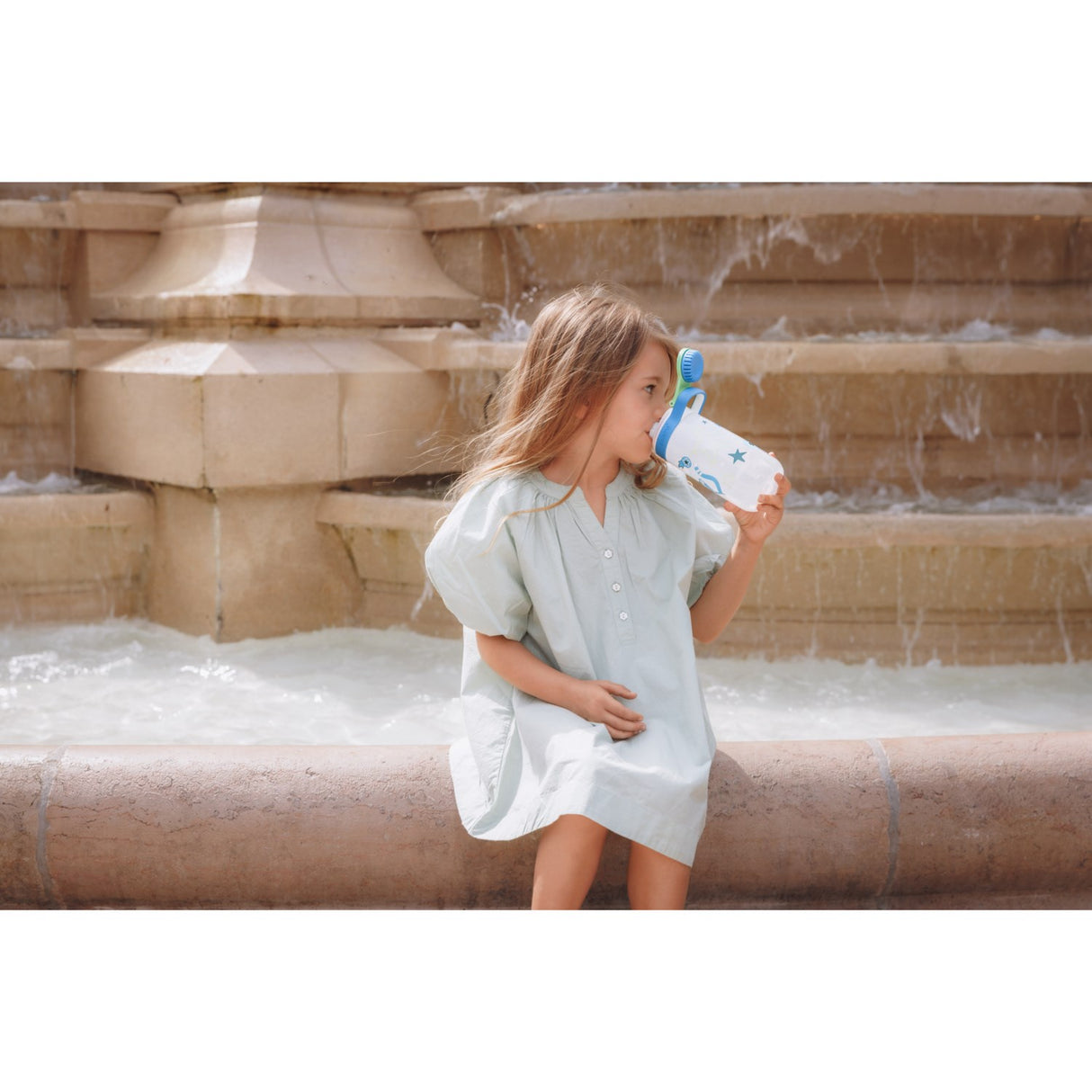 Sistema Space Kitty – White Kids Design Easy Flow Chug 500ml