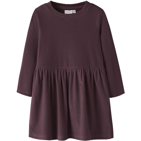 Name It Catawba Grape Nmfveloa Ls Fløyel Kjole