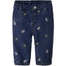 Name It Dark Blue Denim Embroided Nbfrose Mor R Emb Jeans 5321-Yb H