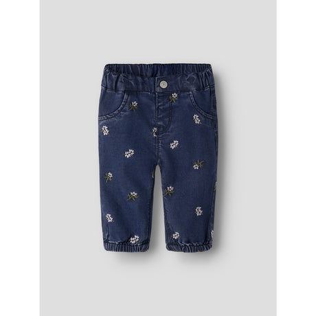 Name It Dark Blue Denim Embroided Nbfrose Mor R Emb Jeans 5321-Yb H