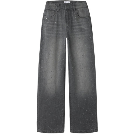 Name It Dark Grey Denim Nkfbella Wide Rhine Jeans 6608-Im