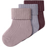 Name It Mauve Shadows Nbfnobba 3-Pakning Strømper