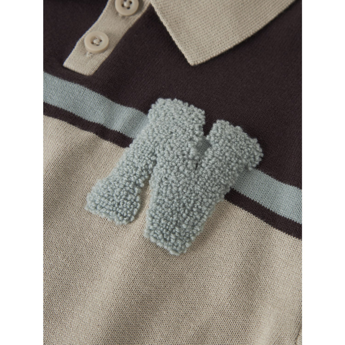 Name It Chocolate Plum With N Nmmral Ls Strikk Polo
